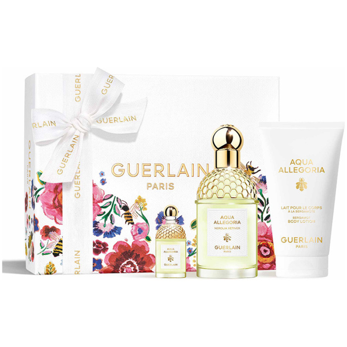 Guerlain Aqua Allegoria Nerolia Vetiver Gift Set Eau de Toilette 75ml, Body Lotion 75ml and Miniature Eau de Toilette 7,5ml